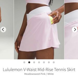 Lululemon athletica Pink V-Waist Mini Skirt